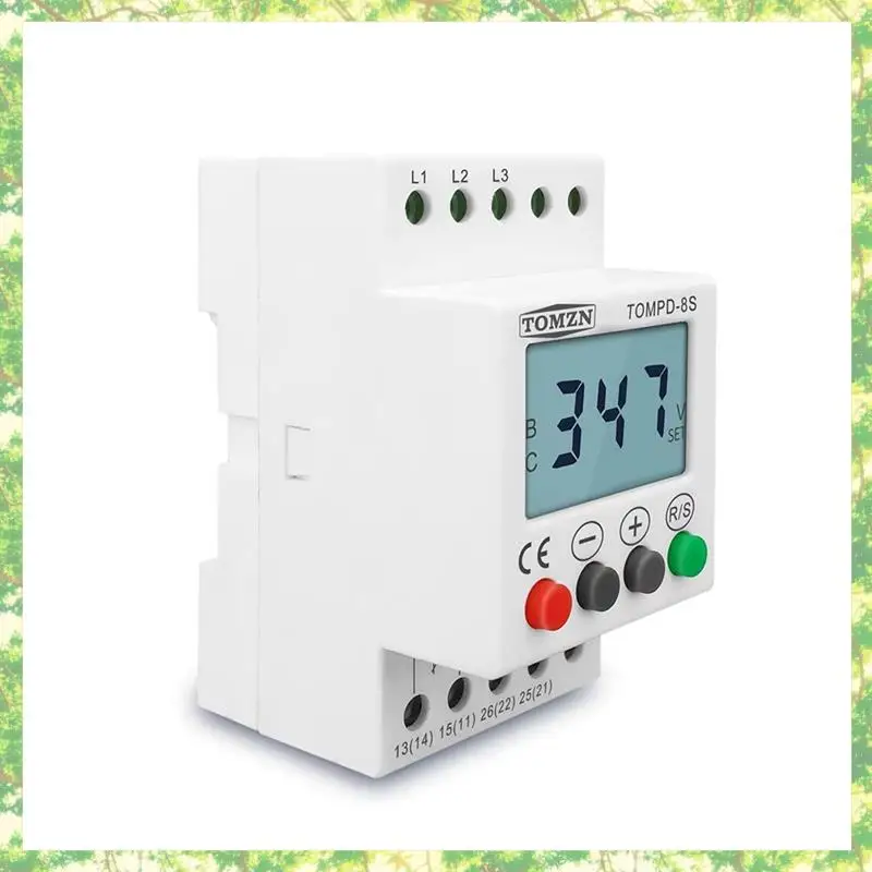 Smart-TOMZN حامي الجهد 3 المرحلة تسلسل حامي تحت مرحل حماية حامي الجهد الزائد