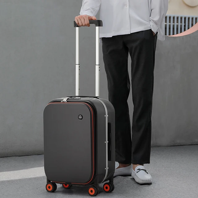 Mixi New Innovative Design Suitcase Carry On Hardside Rolling Luggage PC Spinner Wheels Trolley Case Aluminum Frame 3 Mixi New Innovative Design Suitcase Carry On Hardside Rolling Luggage PC Spinner Wheels Trolley Case Aluminum Frame – view 3