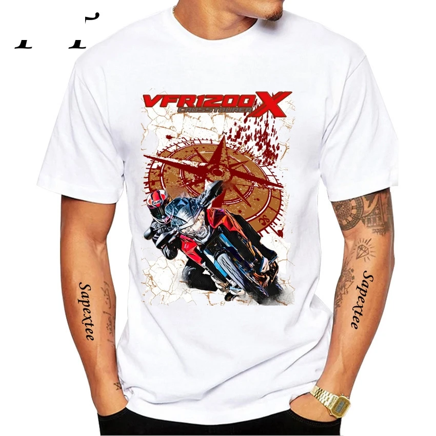 

Legend Motorcycle VFR 1200 X Crosstourer Big Trail Essential Футболка Мужская с коротким рукавом NC 750X Moto Sports Boy Повседневные белые футболки