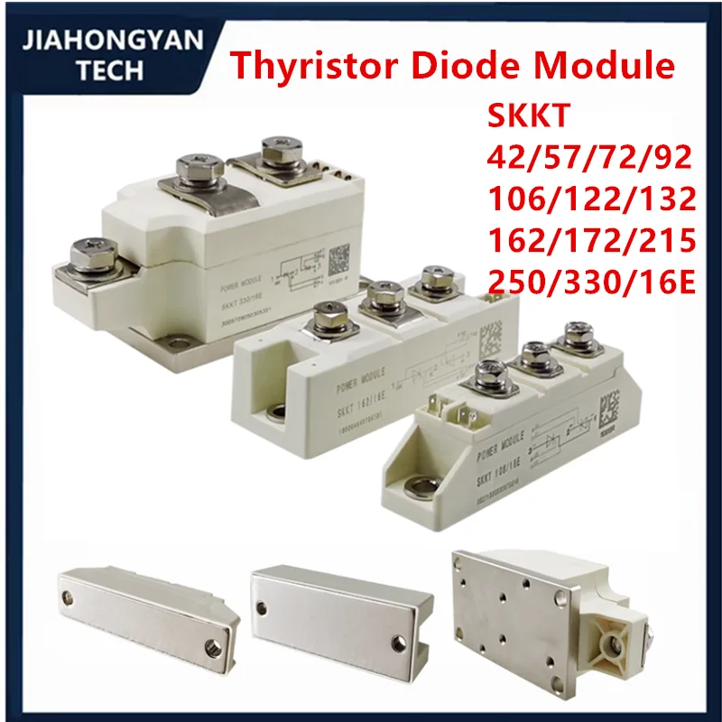 Thyristor module IGBT SKKT106/16E SKKT42 57 72 92 106 122 132 162 172 215 250 330/16E for soft start motor power regulation