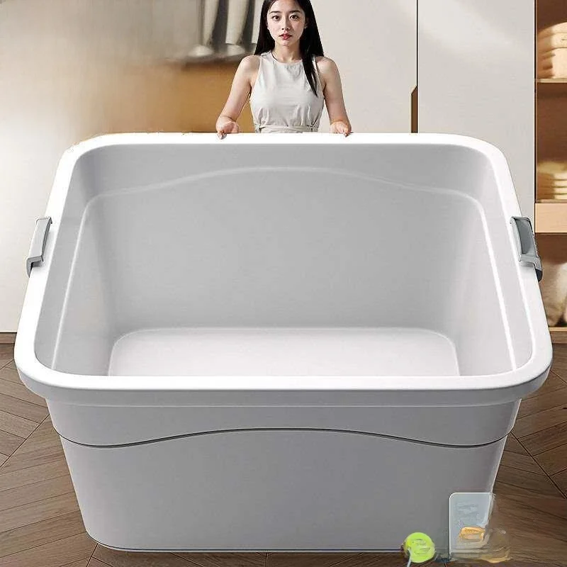 

Extra Large High Capacity Storage Box with Cover Durable Thickened Organizer for Books Clothes Toys Car Storage Blue Valley