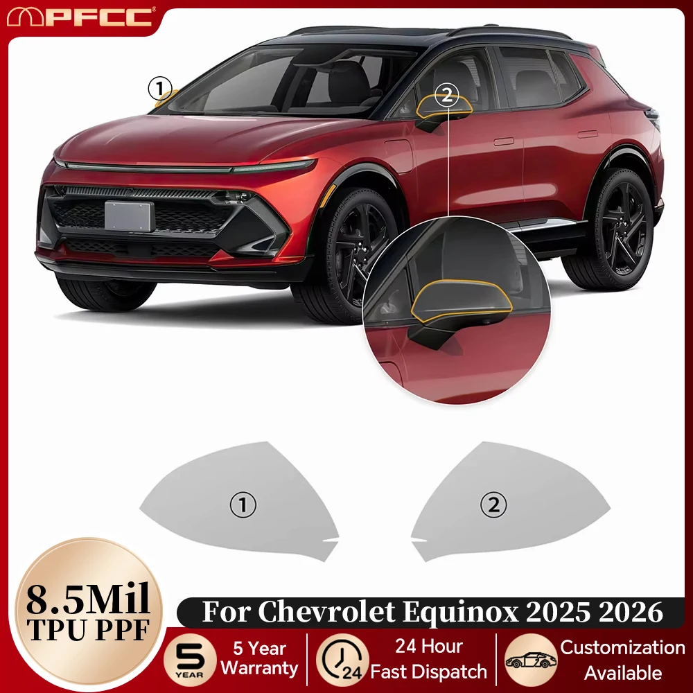 

Pre-cut PPF For Chevrolet Equinox 2025 2026 Car Rearview B Pillars TPU Protection Film Anti-scratch Clear Resistant Repairable