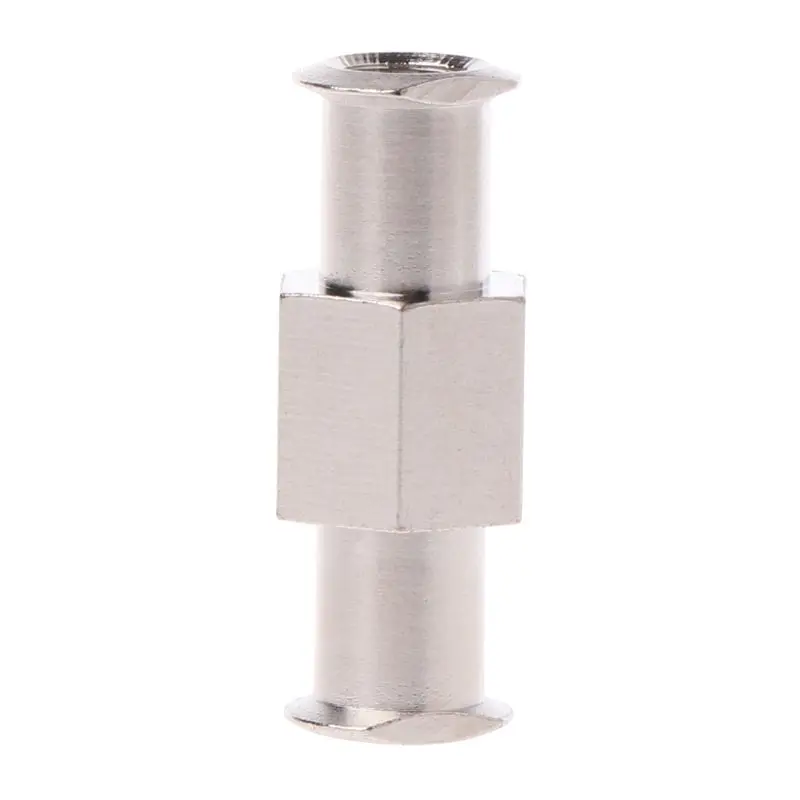 니켈 도금 4mm 암-암 루어 잠금 어댑터 커플러 4mm 조리개 잠금 하드웨어 커넥터 부품 녹 방지 Dropship