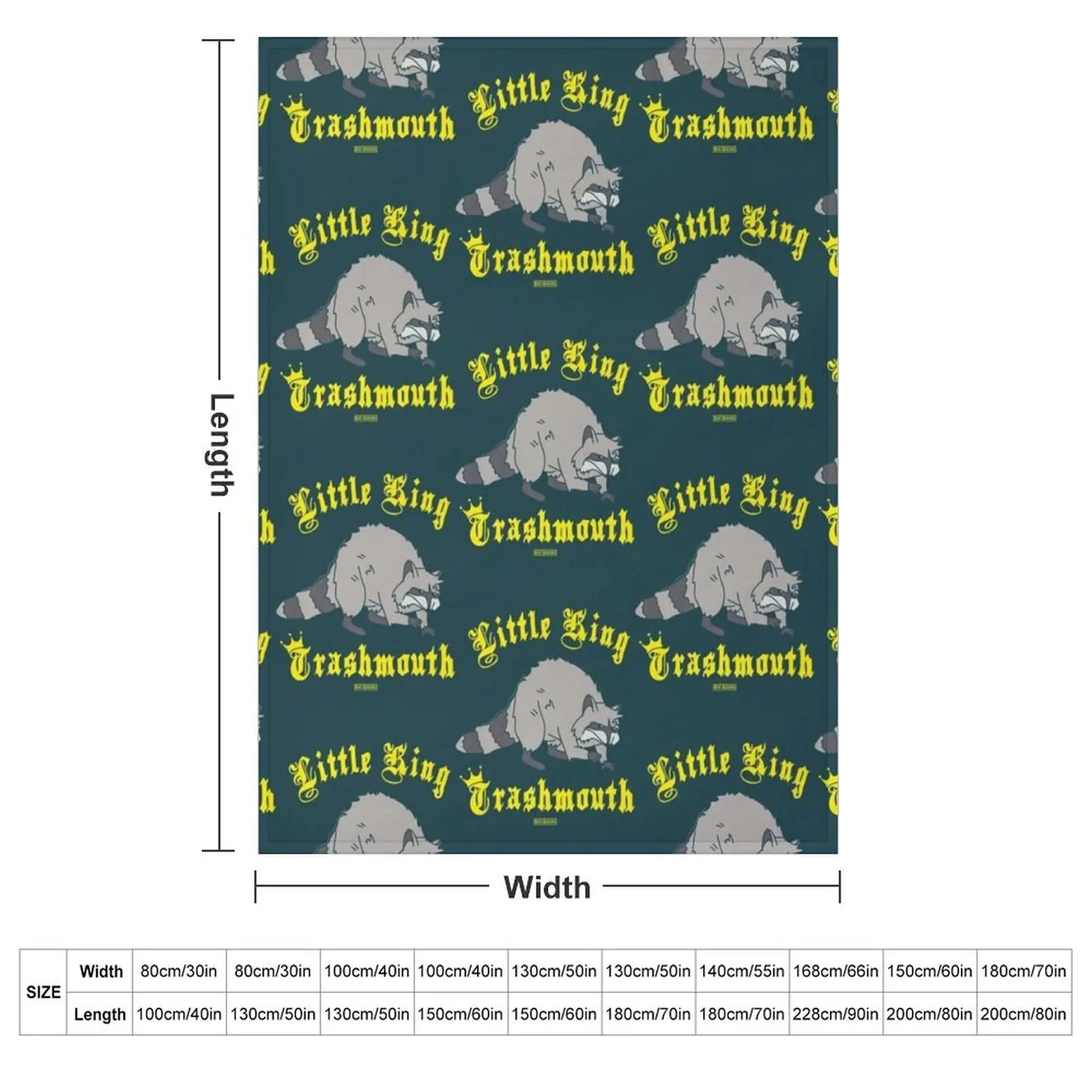 B0b_s.Burgers Little King Trashmouth Premium Throw Blanket Moving Personalized Gift Sofas Shaggy Blankets