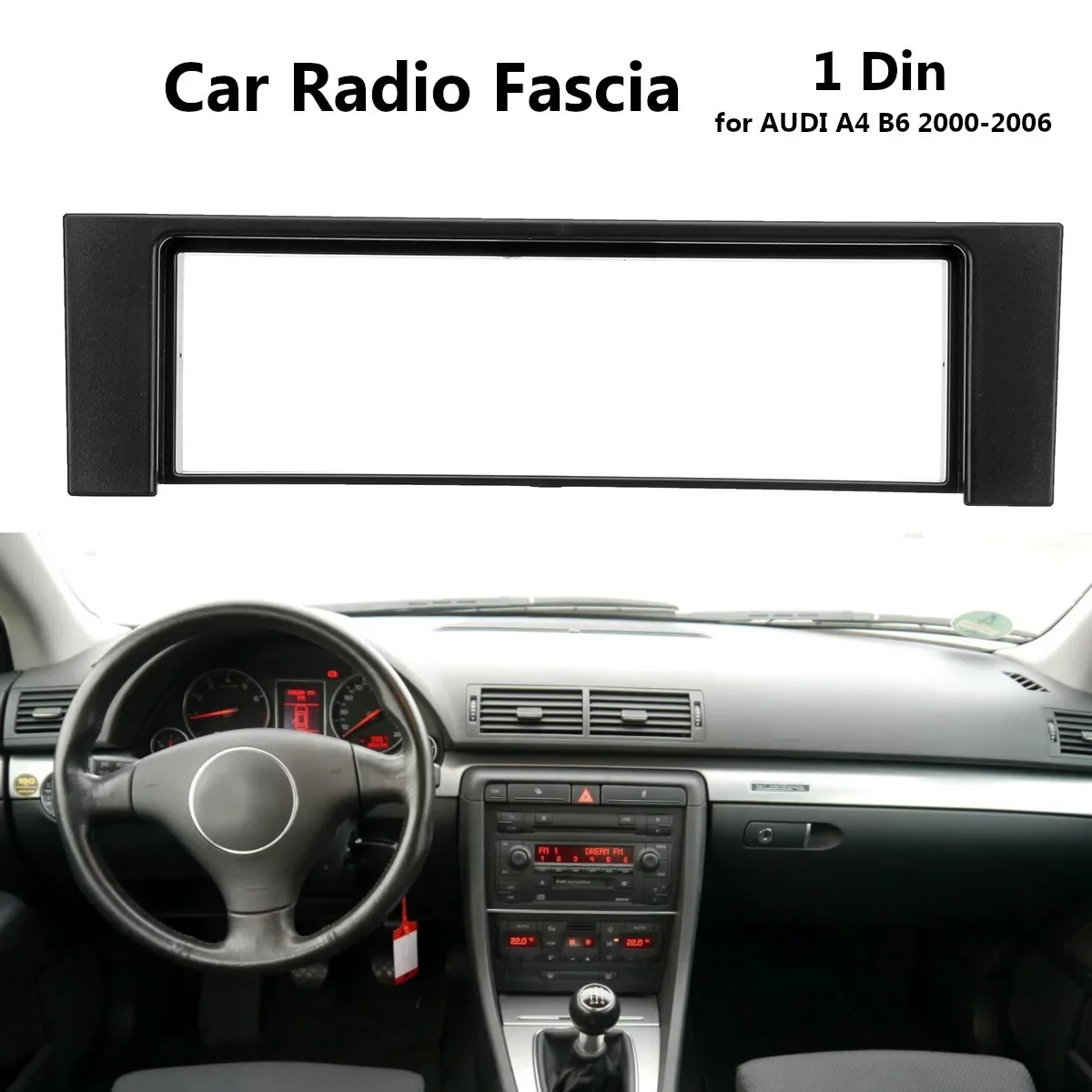 For Audi A3 8L A6 4B Scudo Car Fascia Stereo Audio Radio Plate Panel Dash Frame Fascias Replacement view 4