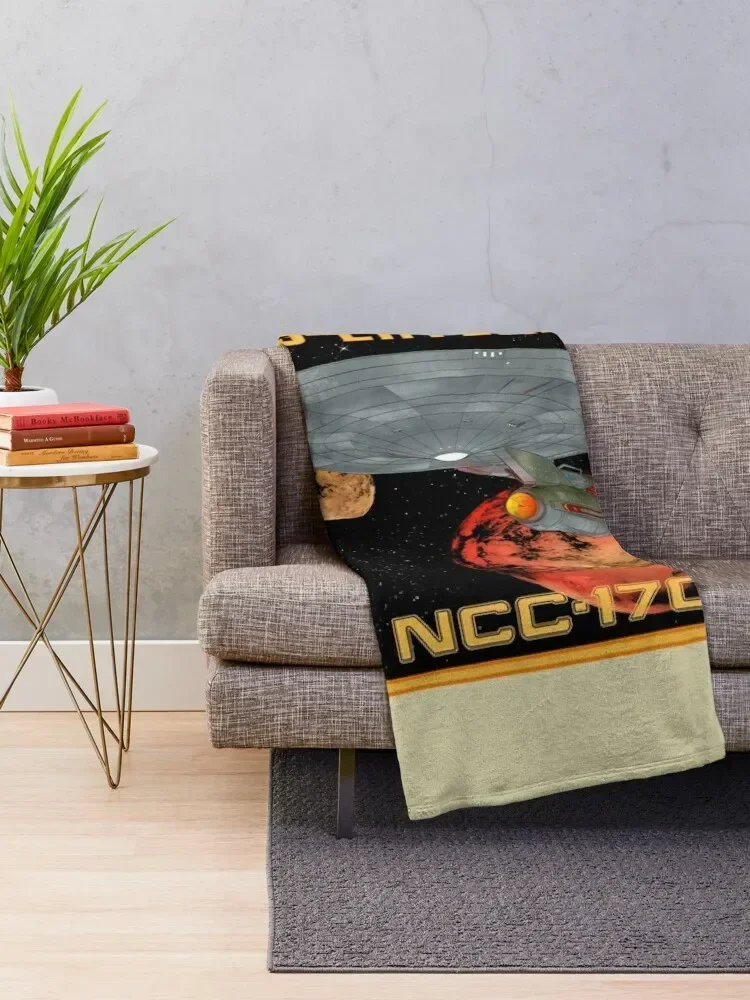 USS Enterprise NCC-1701 Throw Blanket Cute Plaid Blankets For Sofas Sofas Blankets