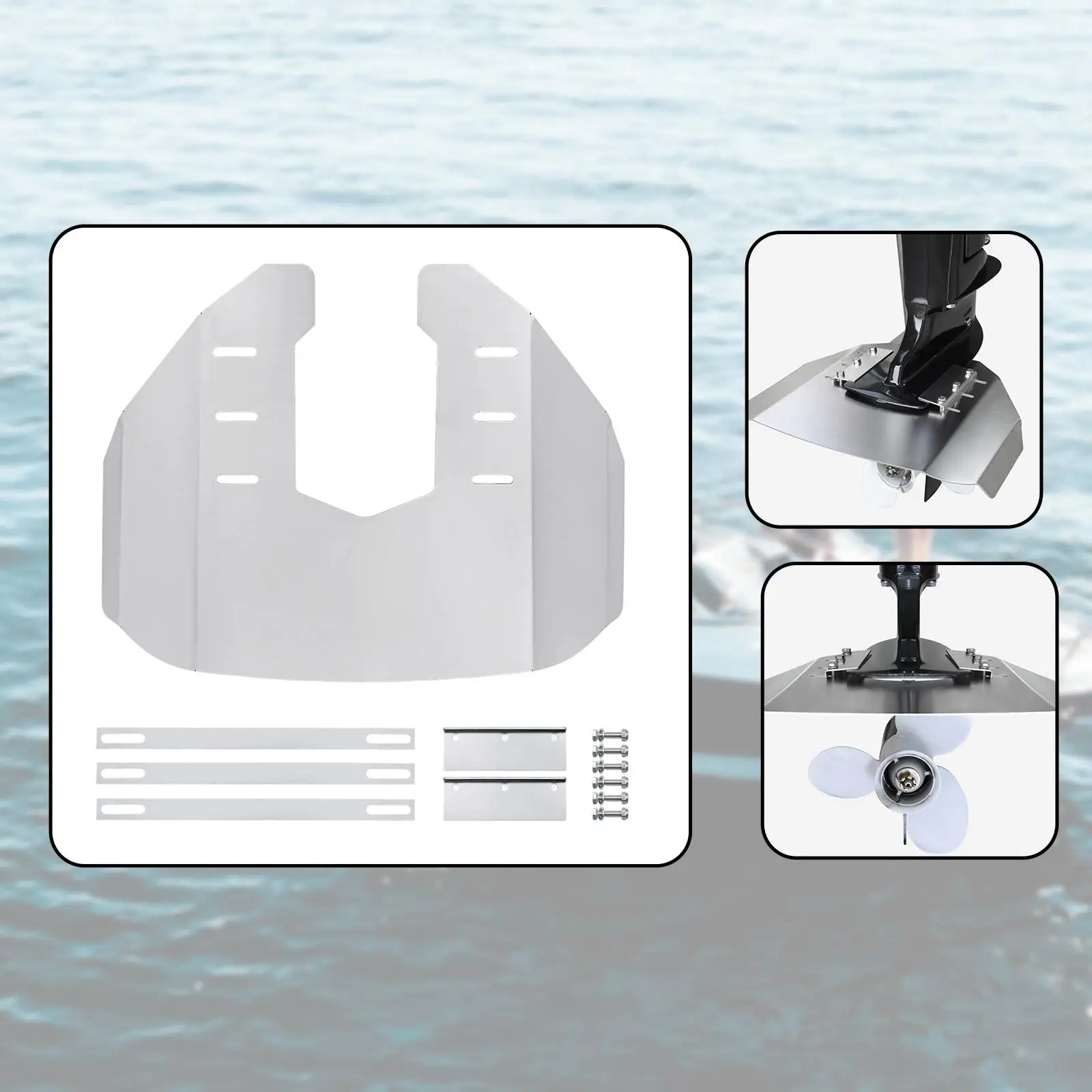 

Heavy Duty Stainless Steel Hydrofoil Stabilizer Marine Engine Fin for Inflatable Boat and Speedboat 40-350HP