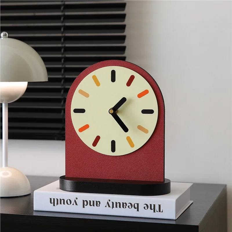 Creative desktop clock pendulum desktop electronic clock placement high value desk clock bedside digital ornament