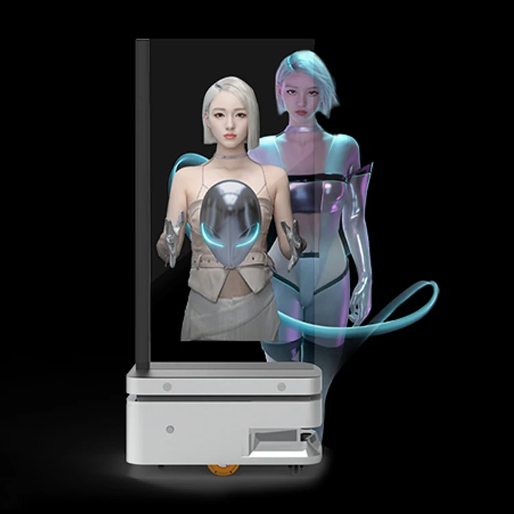 Screen Input Android Intelligent Advertising Display Customized Transparent  Display