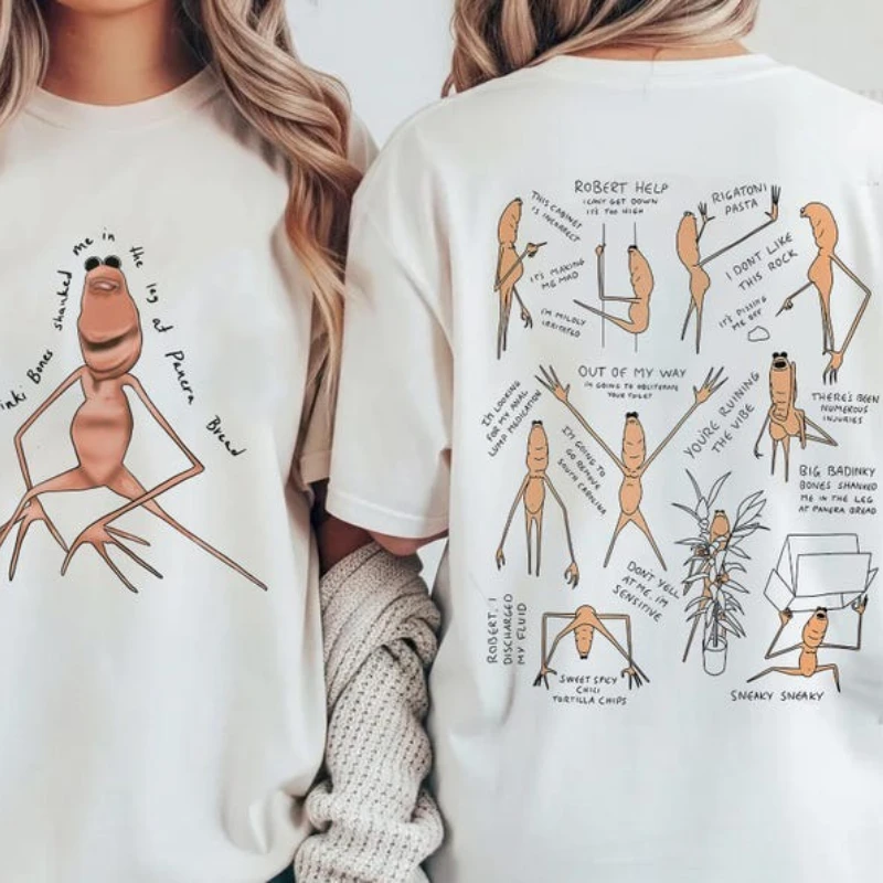 Fashion Shirts Marcus The Worm Shirt  Meme Shirt Funny Brain Rot T-Shirt for Unisex Crew Neck Short Sleeve Cotton Short Sleeve