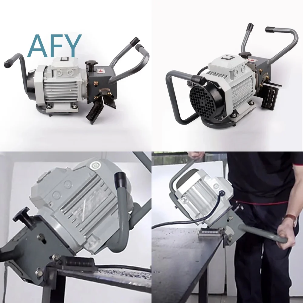 Electric Steel Plate Beveling Machine for SKF-15 Flat Edge Milling Tool Handheld Stainless Steel Chamfering Device Angle