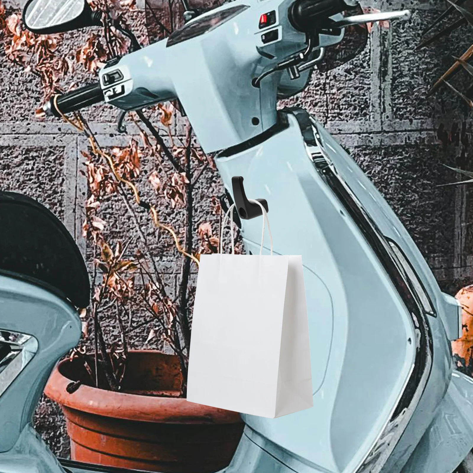 

1Set Electric Bike Front Hook No Drill Aluminium Alloy Motorcycle Holder Scooter Hanger Storage Organizer