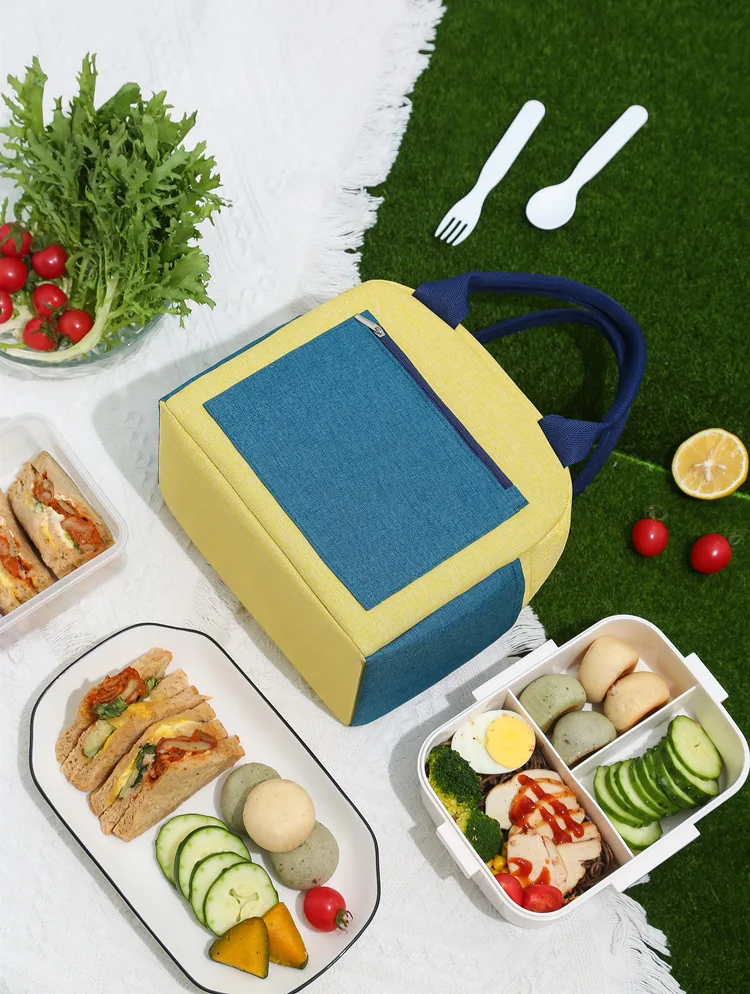 Bento Bag Durable Reusable Healthy Premium Quality Thermal Insulated Bag for Office Lunch Box Bento Bag