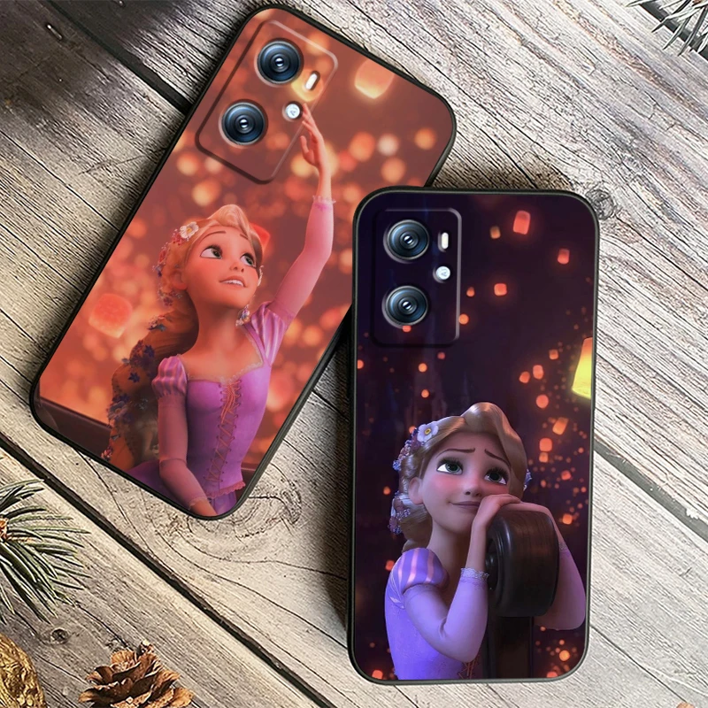 Rapunzel Tangled Disney For OPPO Find X6 X5 X3 A54S A5 A94 A16 A53S A57 A74 A72 A98 A78 A96 A9 5G Black Back Phone Case