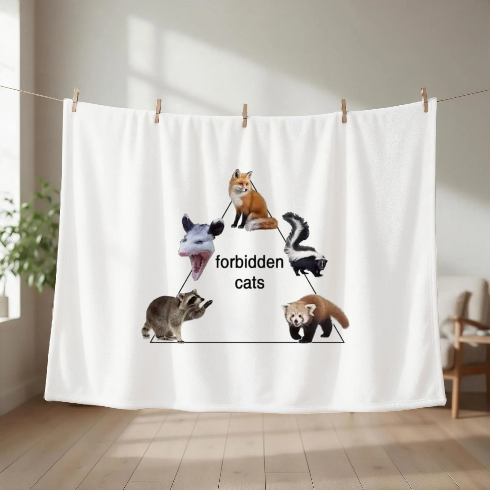 New forbidden cats Throw Blanket For Decorative Sofa Decorative Beds Warm Polar Blankets