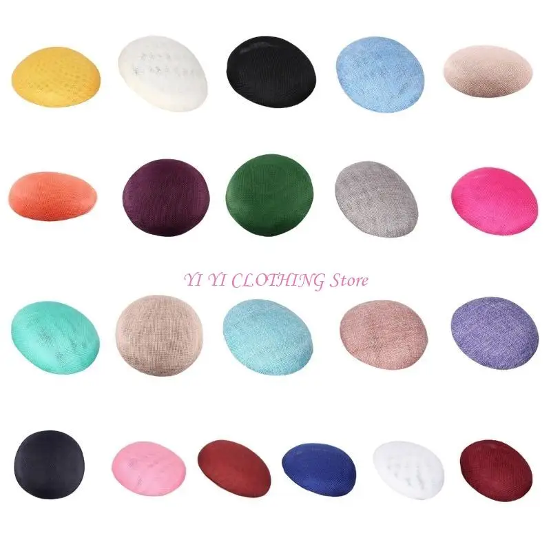 

N5KF 15 см вуальчики, основа для шляпы для женщин, изготовление винтажных шапок для рукоделия, аксессуары для коктейлей, круглая