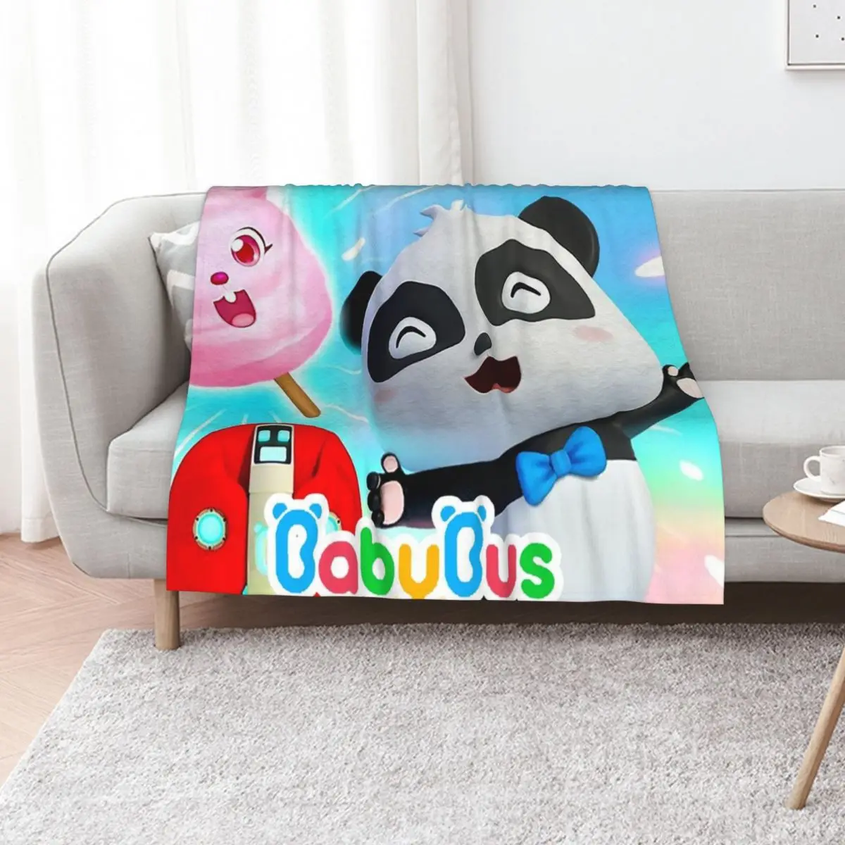 

Fourbus New BabyBus Baby Bus for kids 2020 Throw Blanket funny gift Large Thermal bed plaid Blankets