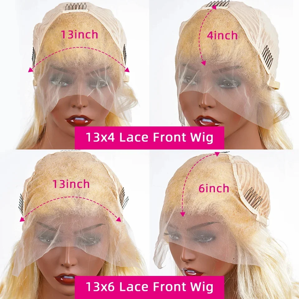 13x4 613 Blonde BOB Ombre Lace Fornt Wig Short Straight Bob Braizilian Human Hair Wigs Transparent Lace Frontal Wig Preplucked