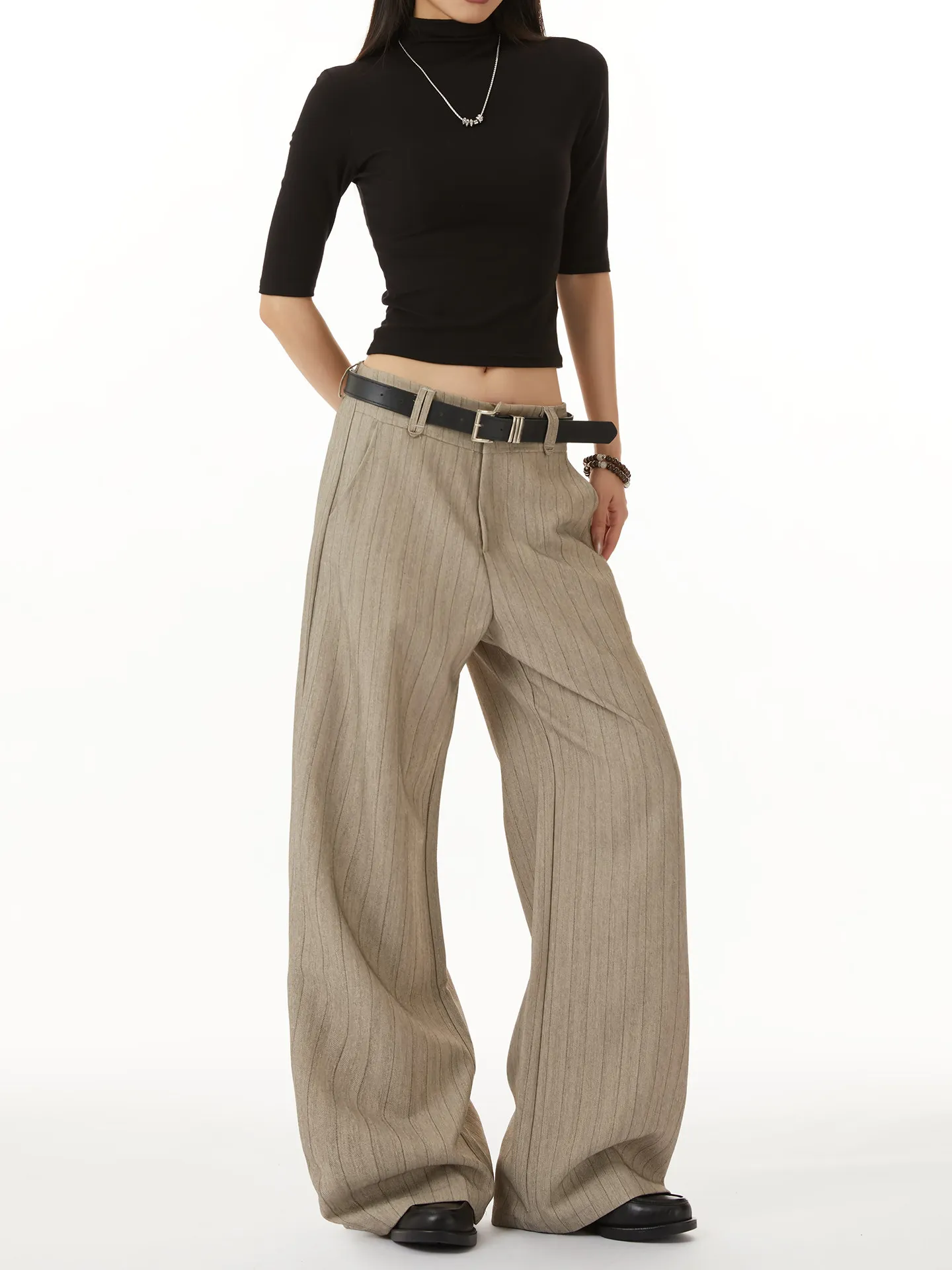 Women Striped Relaxed Fit Jeans Retro Low Rise Wide Leg Denim Pants Grunge Loose Trousers 2026 Autumn Y2K Clothes 2026