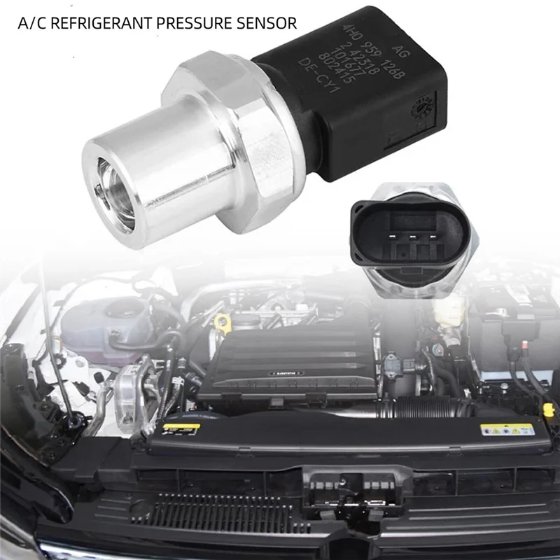 

4H0959126B 4H0959126A A/C Pressure Switch Sensor For A4 A5 Q5 For VW Touareg SKODA Replacement