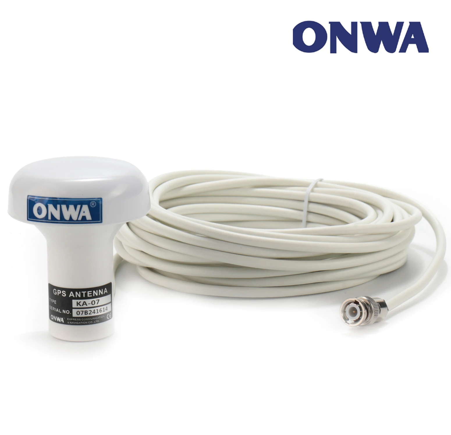 ONWA KA-07 GPS 안테나 KA-07, 10m 케이블 및 BNC 커넥터, 표준 제공