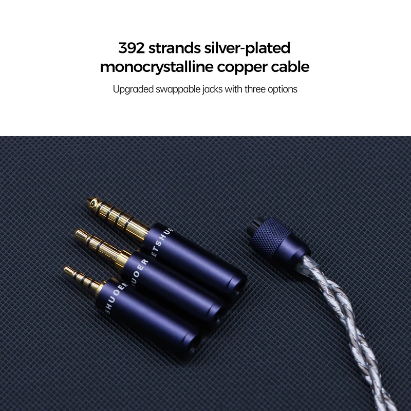 Letshuoer S12 PRO |Magnetic Planar Driver IEM Hi-Fi Earphones Silver Plated Monocrystalline Copper Cable with 2.5/3.5/4.4mm plug view 5