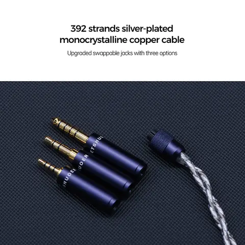 Letshuoer S12 PRO | Magnetiska planära IEM Hi-Fi-hörlurar, försilvrad monokristallin kopparkabel med 2,5/3,5/4,4 mm kontakt 10 best sales letshuoer - №3