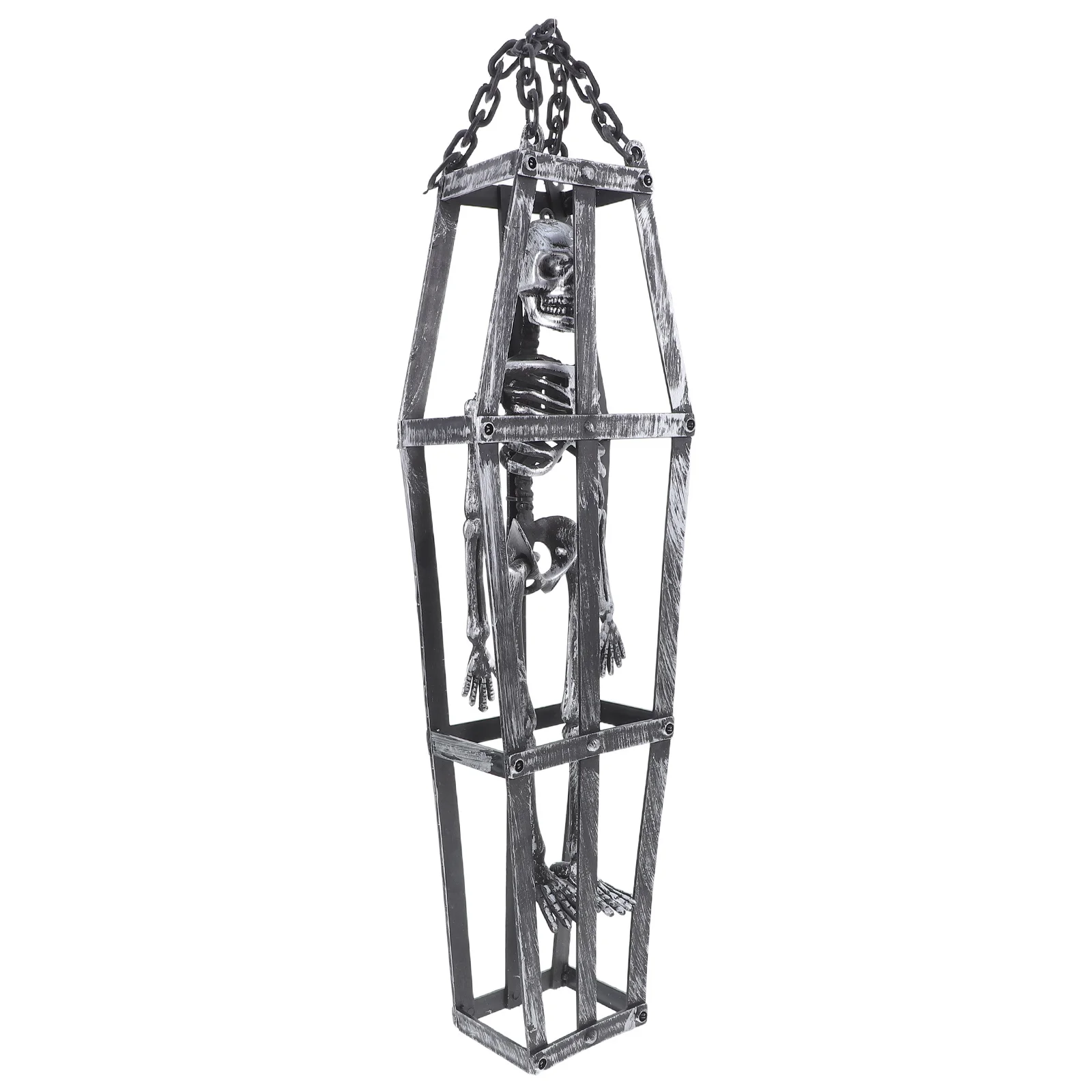 

Halloween Hanging Coffin Ghost Decor Plastic Ornament Indoor Outdoor Party Horror Decoration Festival Supply