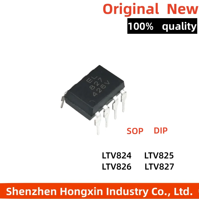 10 Pieces of LTV-824 LTV825 LTV826 LTV827 DIP8/SOP8 Direct Insertion Patch Output Optocouplers