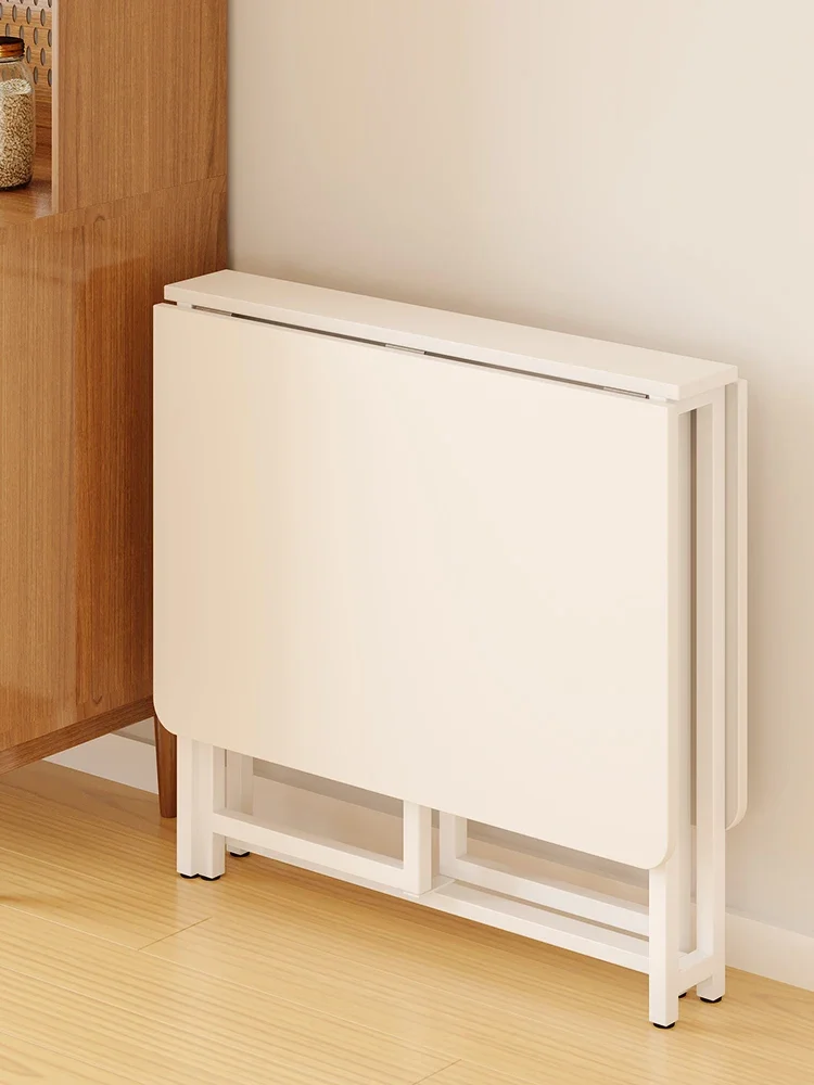 Table à manger multifonctionnelle mobile, table pliante simple, table à manger de cuisine