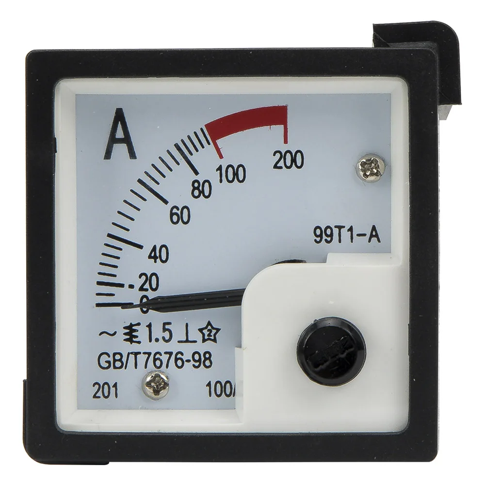 99T1-A current transformer type pointer ammeter analog current ampere AMP meter with white cover