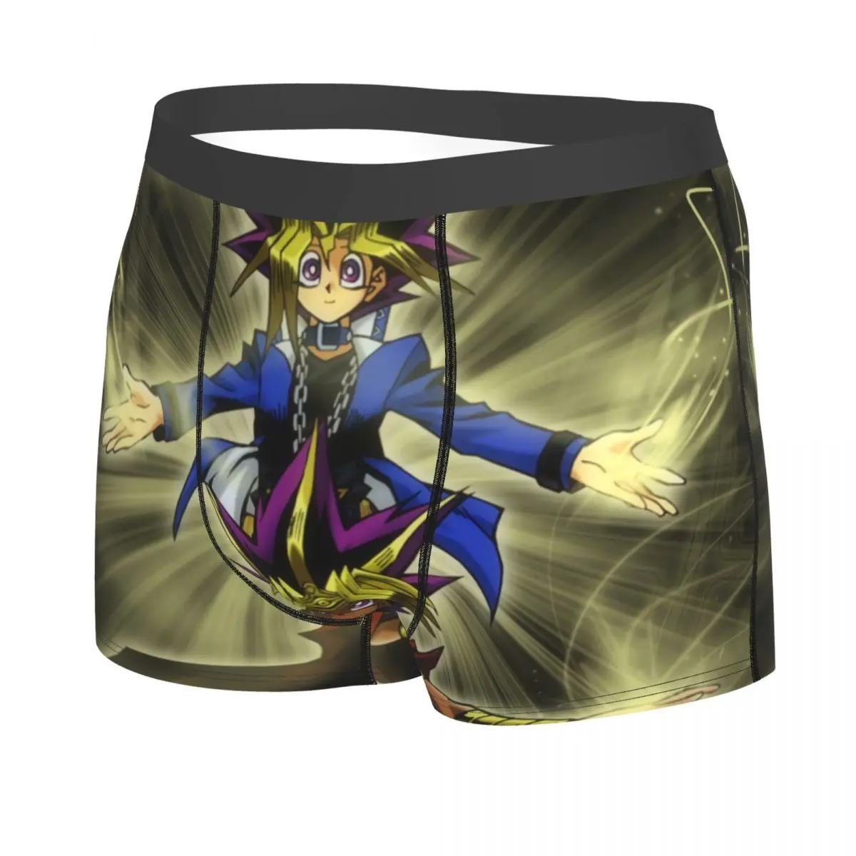 Yami Muto Man's Boxer Briefs YuGiOh Card Game Highly Breathable Underpants Print Shorts Birthday Gifts