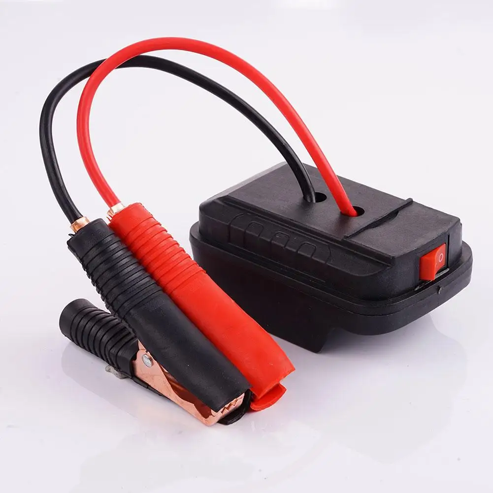 Car Emergency Starter For Makita 18V Lithium Battery Jump Starter Power Adapter With Booster Cable Clips Tool