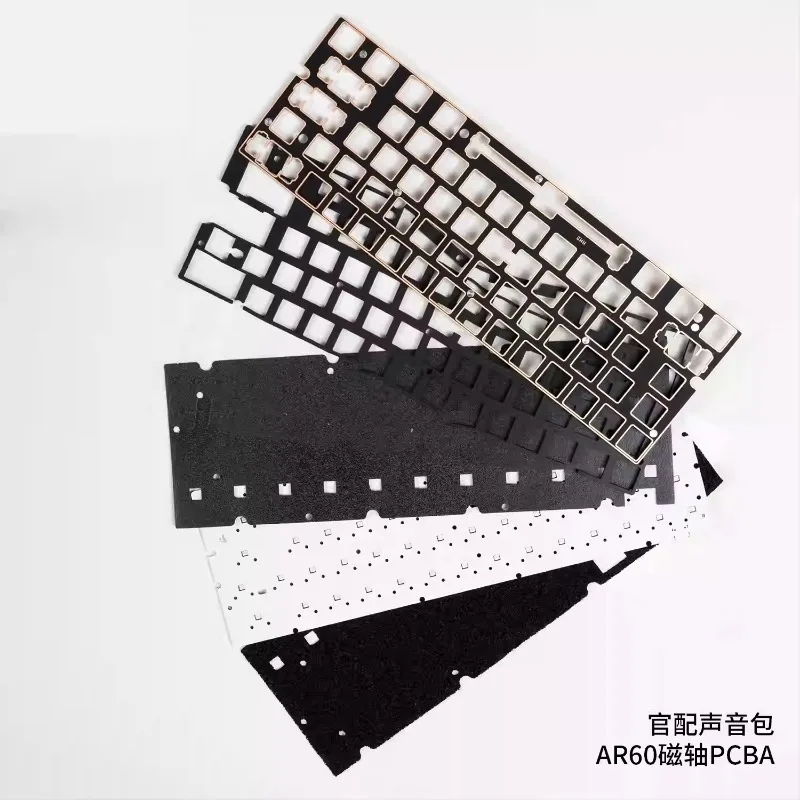 AR60 Magnetic Switch Keyboard Accessories PCBA Positioning Plate Sound Pack Compatible GH60/mp6+/mad60/GT60 Game Accessories