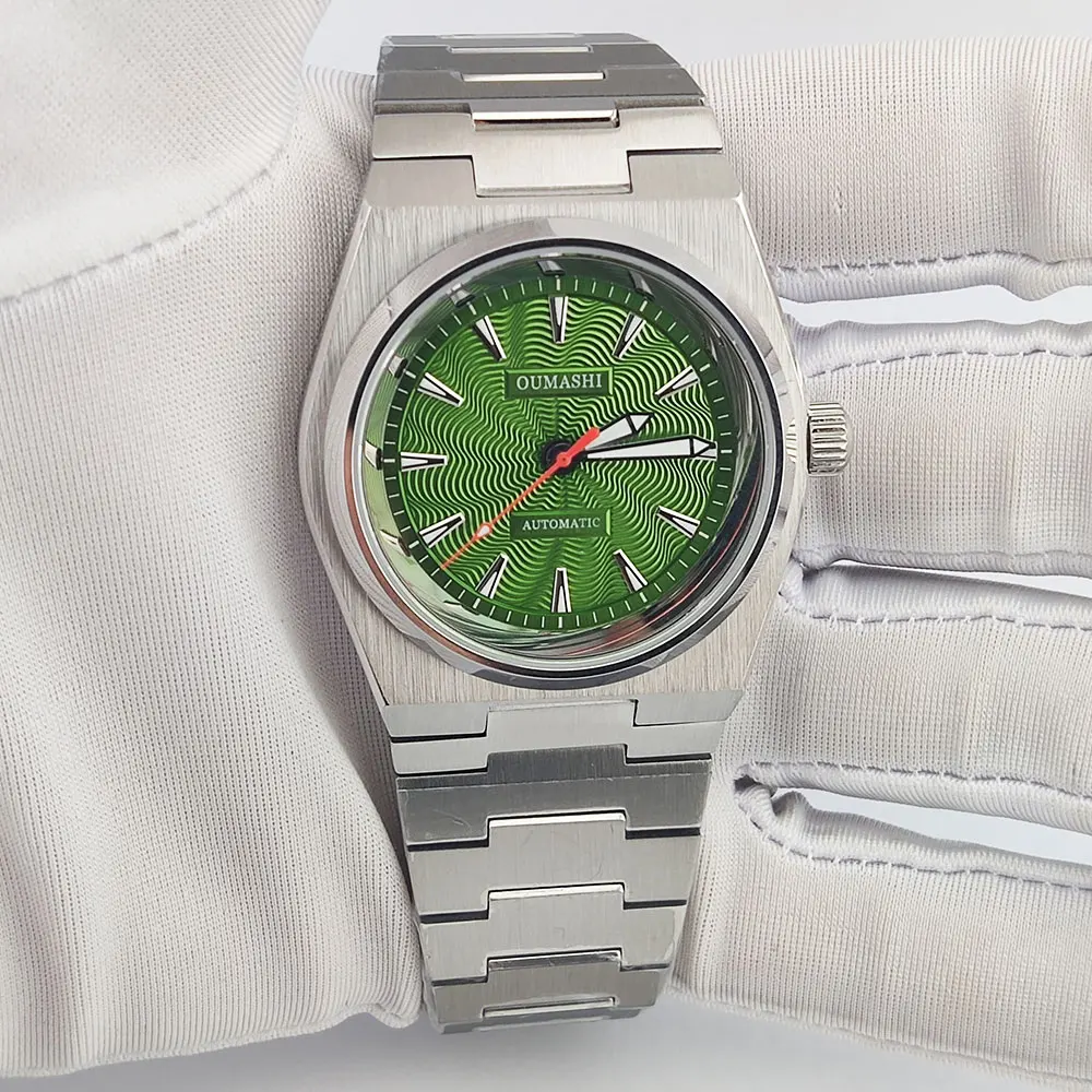 Jam Tangan Pria Jam Tangan Olahraga Modis 39Mm NH35 Jam Tangan Pria Mekanis Otomatis Tahan Air 100M Kaca Safir Bercahaya