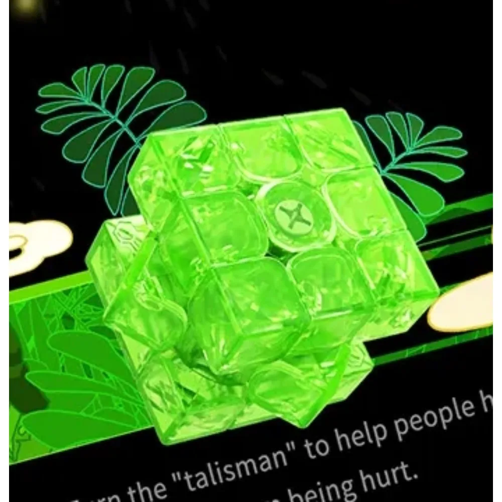 GAN330 한정판 큐브 3x3x3 큐브 GAN 키 체인 큐브 무작위 색상 3x3x3 미니 큐브 GAN 에그 큐브 박스