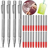 Carbide Scriber Pen Alloy Scribe Pen Metal Wood Glass Tile Cutting Marker Pencil Metalworking Woodworking Hand Tools Kits