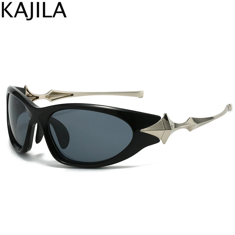 kajila Steampunk Cat Eye Sunglasses Black 6