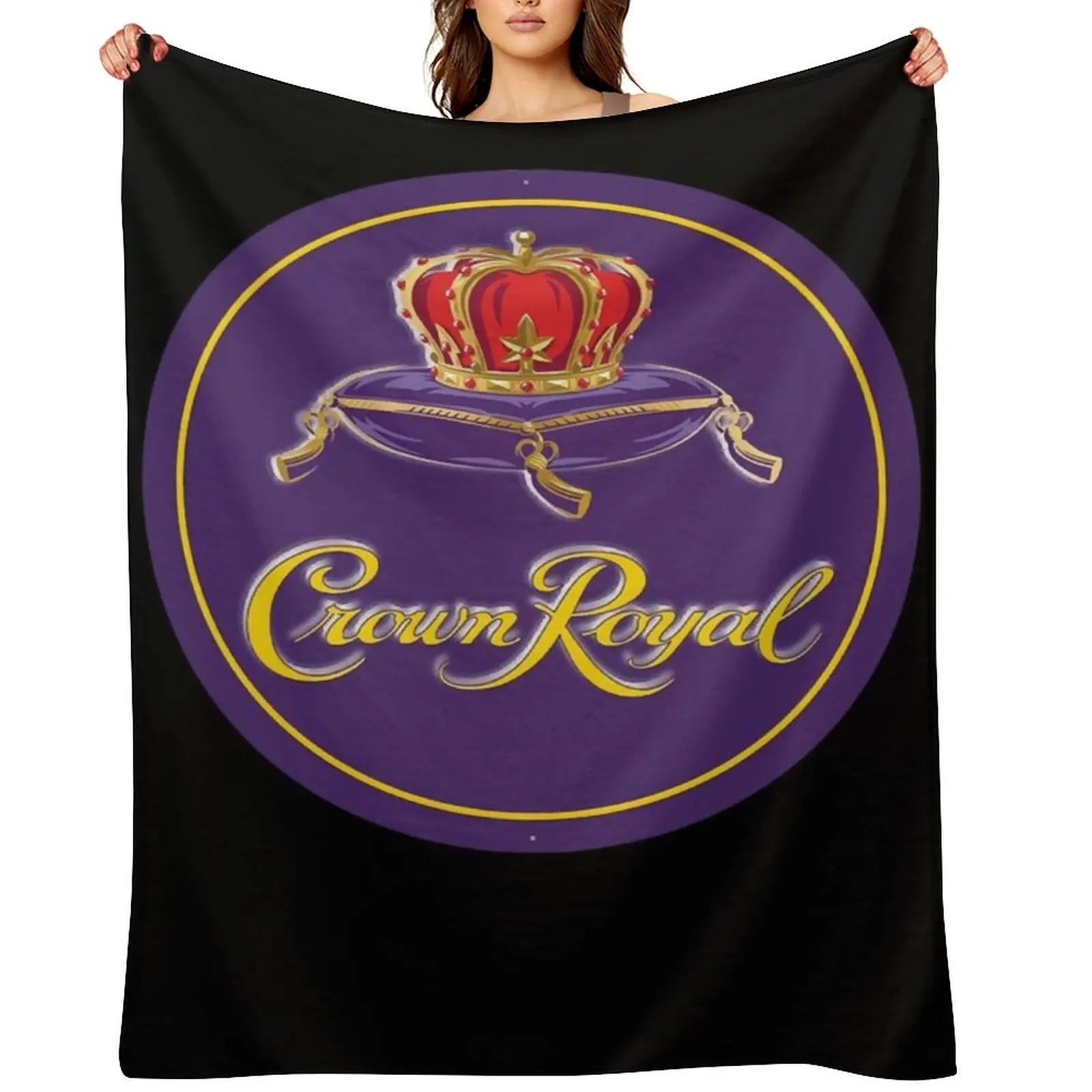 Crown Royal Essential Logo Essential Throw Blanket For Sofa Thin sofa bed Bed covers for sofa Blankets