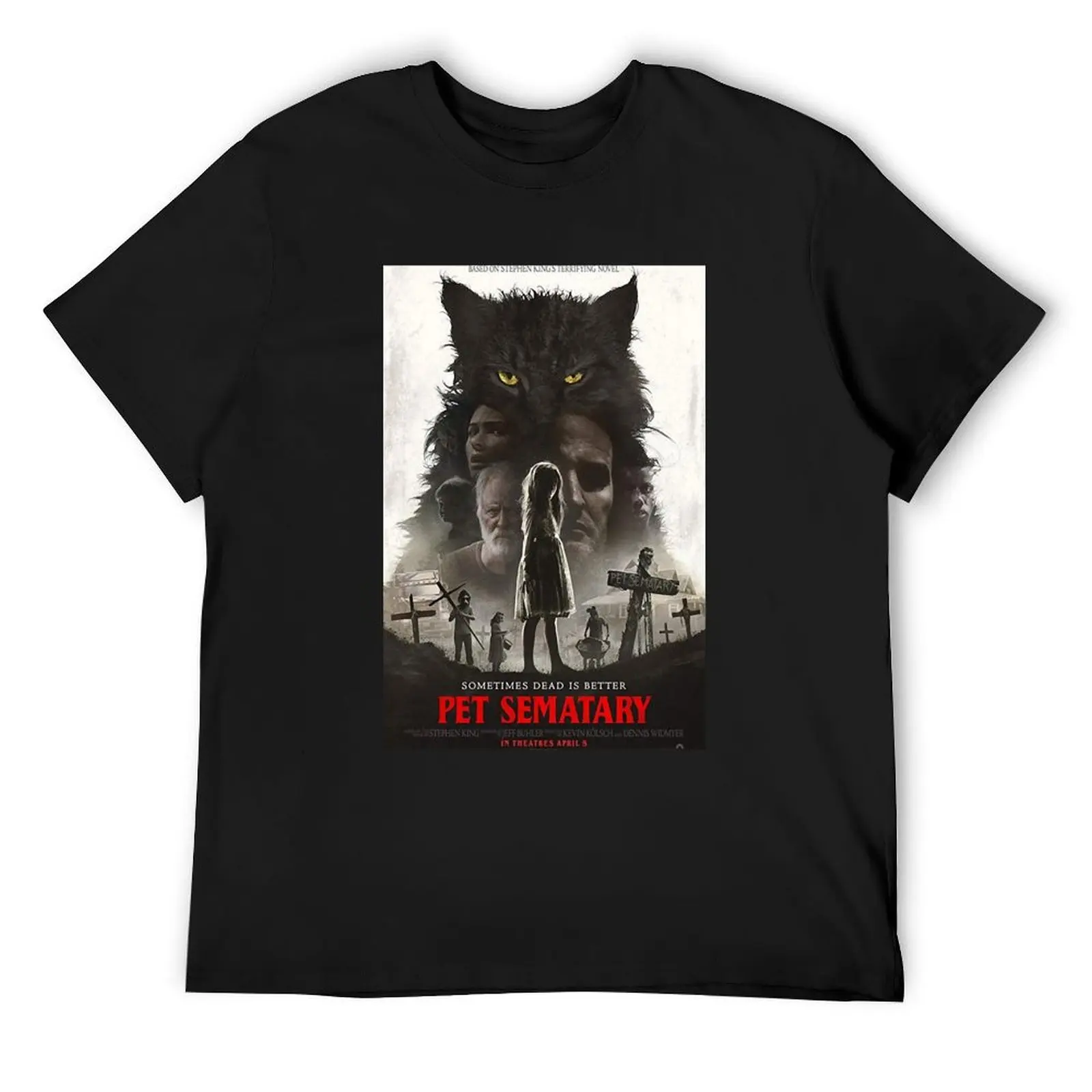 Vintage Retro Pet Sematary 2019 Horror Thriller Gifts Best Men T-Shirt graphic t shirts graphic tee shirt oversizeds T-shirt men