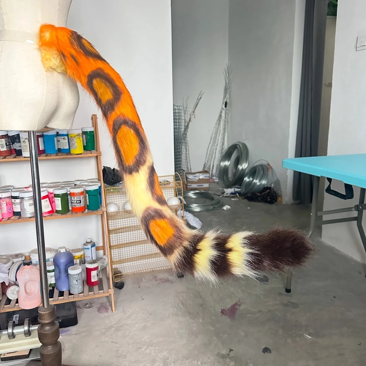 

New Hand Made Work Halloween Leopard Tail Anime Cosplay DIY Costume Accessories Custom Made