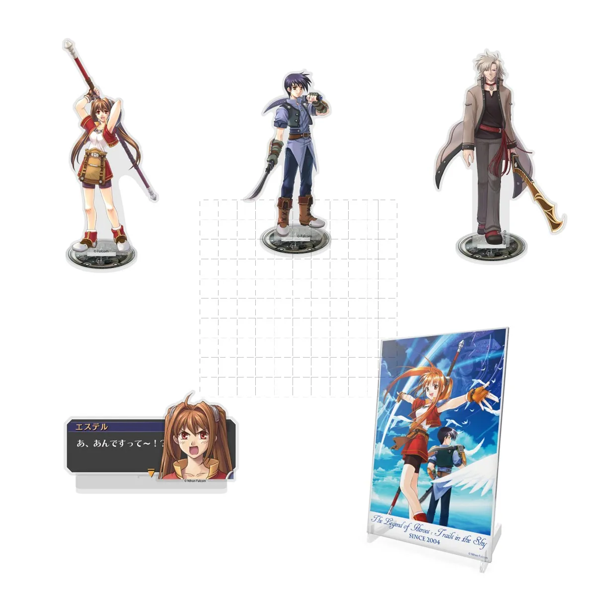 Game Estelle Bright Joshua Acrylic Stand Doll Anime Cassius Leonhardt Figure Model Plate Cosplay Toy for Gift