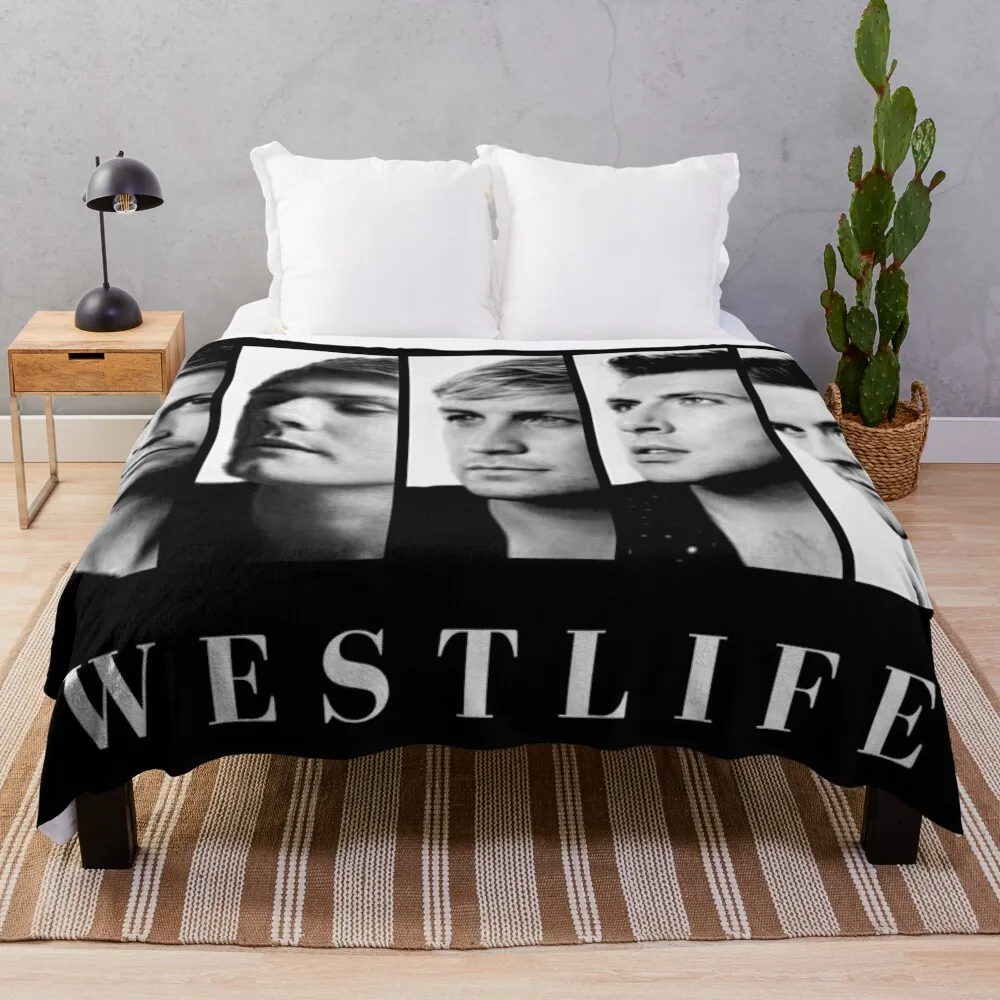 

West-life Vintage Members Throw Blanket funny gift Decorative Sofas Weighted Blankets