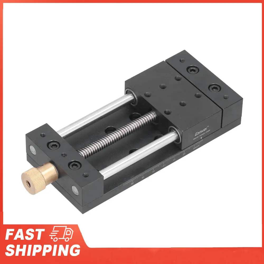 Linear Stage Actuator Manual Sliding Table Aluminium Alloy High Accuracy ,Linear Motion Rail Guide Table with Base