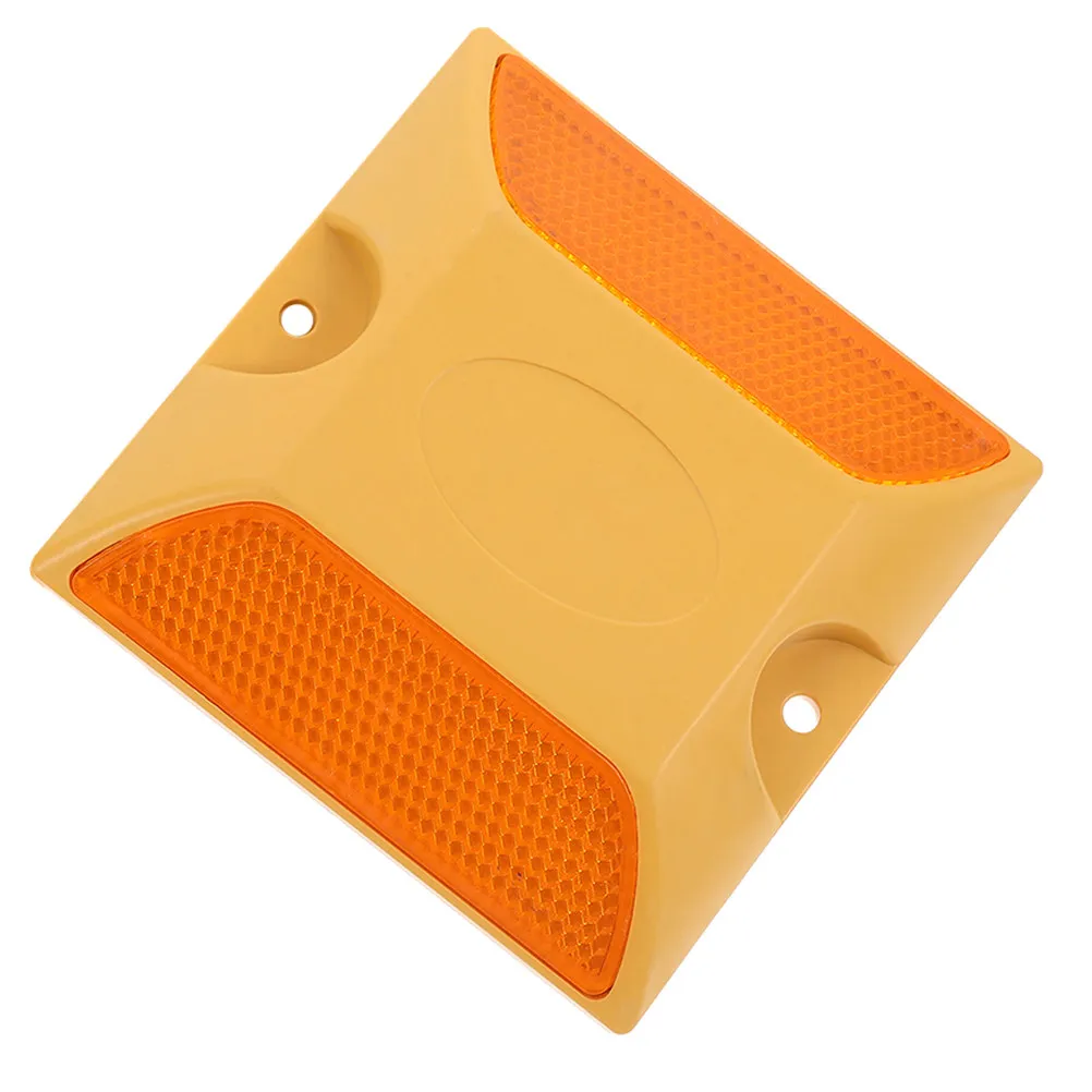 

Road Reflectors Plastic Reflective Studs for Driveway Parking Lot Safety Marking Clear Pathway Guidance All Weather