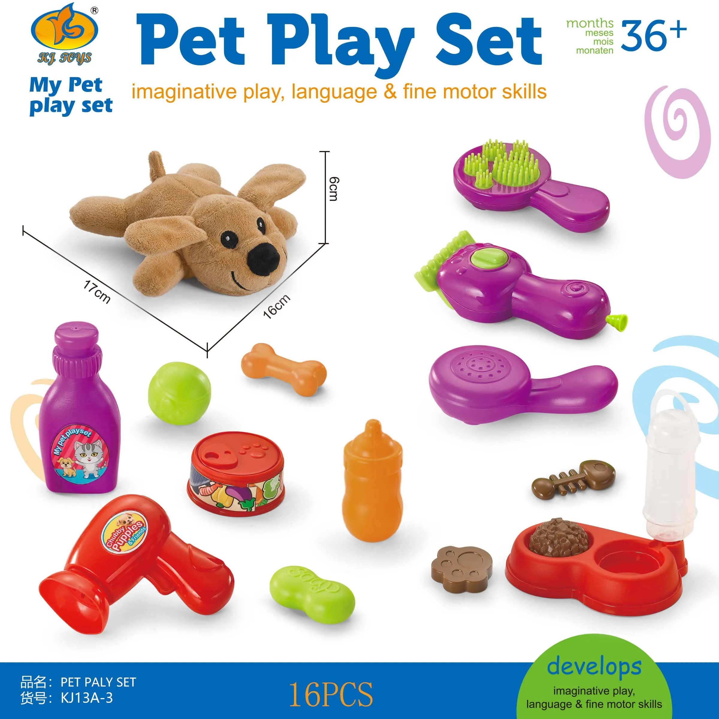 Melissa & Doug Examine and Treat Pet Vet Play Set - Kids Veterinary Play Set, Kids Pet Haircut Play Set, STEAM Toy, Pretend Play