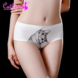 Women's Creative Style Cute Underwear Girl Briefs Cat Underwear