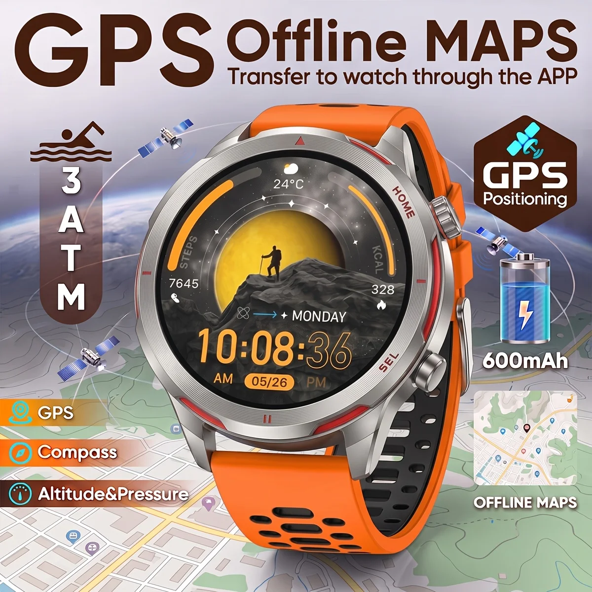 Altimeter Compass Watch - Nuevo reloj inteligente con GPS para