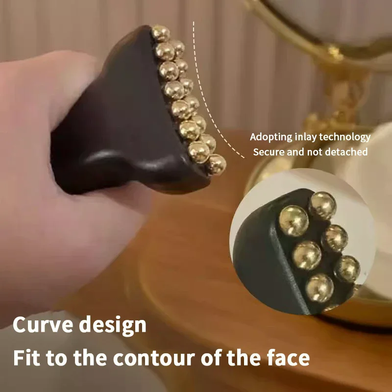 Reduce Puffiness Massager Face Lifting And Tightening Traditional Brass Meridian Brush Skin Scraping Eye Body Spa Facial Beauty