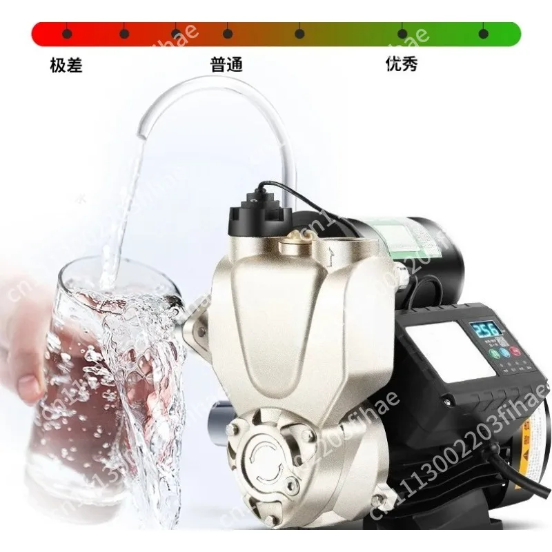 Household booster pump, automatic self-priming pump 220V 32mm water inlet, small self-priming pump (with European plug)